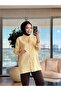 260107 قميص مطرز بنمط زهور مزخرفة باللون الأصفر