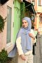 Jacquard Ethnic Pattern Vellure Shawl - Baby Blue