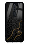 Oppo A5 2020 Black Panther Gold Design Glossy Phone Case