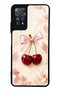 Xiaomi Redmi Note 11 Pro Glossy Phone Case with Cherry Pearl Ribbon Design