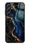 Samsung A55 Midnight Sapphire Marble Design Glossy Phone Case