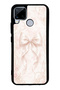 Realme C15 Glossy Phone Case with Blush Pearl Bow Design