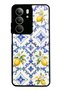 Realme C75 Glossy Phone Case with Sapphire Lemon Tiles Design