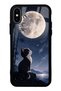 حافظة هاتف لامعة بتصميم Moon Guardian Kitty لهاتف iPhone X