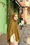 Jacquard Ethnic Pattern Vellure Shawl - Oil Green - 2