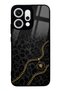 Oppo Reno 14 Black Panther Gold Design Glossy Phone Case