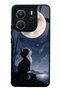 Xiaomi Redmi Note 14 4g Moon Guardian Kitty Design Glossy Phone Case