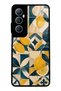 Realme C65 Glossy Phone Case with Mediterranean Lemon Mosaic Design