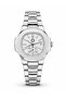 Marevon White 42 mm White Dial Steel Band Men's Quartz Wristwatch with Calendar