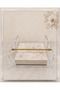 Plexiglass Napkin Holder 6 mm Brass Plated Plexiglass Serving Napkin Holder