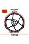 Honda pcx wheel rim strip and inner rim 16 letter sticker decal model pcx compatible accessory sticker