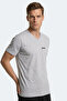 Rivaldo t Men's V-Neck Gray T-Shirt - 4