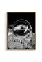 Vintage Astronaut Kids Wall Art | Portrait Framed Canvas Print | Luxury Modern Decor for Kids Room - 2