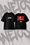 Ariana Grande Eternal_1 Design Back Printed Cotton Black Oversize T-Shirt