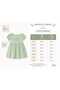 Summer Baby Dress 100% Cotton Muslin Fabric with Buttons on the Back and Embroidery on the Front - 2
