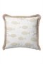 Sea-Themed Fish Motif Fringed Pillowcase - Elegant Marine Bohemian Beige Mink Tassel Throw Pillow Cover - 6