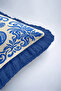 Sea Turtle Tropical Authentic Fringed Pillowcase-Marine Cream Navy Blue Tassel Throw Pillow Cover - 8