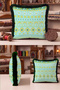 Ethnic Turquoise Geometric Fringed Pillowcase-Authentic Aztec Mint Yellow Black Tassel Throw Pillow Cover - 2
