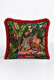Exotic Tiger Tropical Fringe Pillowcase - Jungle Pink Red Tassel Throw Pillow Cover - 4