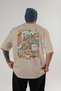 Amalfi Italy 3 Beige Oversize Country City Back Printed Unisex T-Shirt 100% Cotton Premium - 2