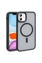 iPhone 11 Case Magsafe Supported Camera Raised Silicone Matte Anti-Fingerprint Shrp - 4