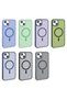 iPhone 14 Case Magsafe Supported Camera Raised Silicone Matte Anti-Fingerprint Tgco - 6