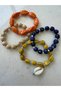 Zr Model 4-Piece Clay Bead Bracelet Set - 6