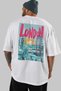 London England 3 White Oversize Country City Back Printed Unisex T-Shirt 100% Cotton Premium - 5
