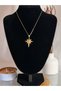 Women's Stainless Steel Gold Color North Star Star-Tipped Necklace - 2