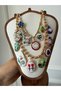 Zr Model Swinging Enamel Charms Set of 2 Necklaces - 4
