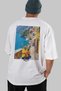 Amalfi Italy White Oversize Country City Back Printed Unisex T-Shirt 100% Cotton Premium - 6