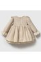 Baby Girl Dress with Collar Lace and Ruffles and Plush Bag as a Gift - 3