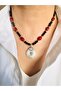 Agate Natural Stone Antique (Ethnic) Design Necklace with Medallion 44 cm - 2