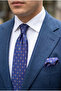 Milano Pattern Tencel Blue-Purple Karisim Premium Men's Tie Silk Touch Italian Style - 3
