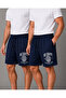 Dc Athletic Dept. 2-Pack Men's Printed Oversize Sports Shorts with Side Pockets Economic Package Summer Comfortable Casual Shorts/Bermuda