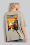 Venice Italy 2 Beige Oversize Country City Back Printed Unisex T-Shirt 100% Cotton Premium - 3