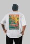 Cuba White Oversize Country City Back Printed Unisex T-Shirt 100% Cotton Premium - 2
