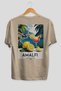 Amalfi Italy 4 Beige Oversize Country City Back Printed Unisex T-Shirt 100% Cotton Premium