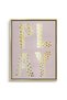 PLAY Word Kids Wall Art | Portrait Framed Canvas Print with Gold Foil Embossed | Luxury Modern Decor for Kids Room - 2
