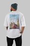 London England 2 White Oversize Country City Back Printed Unisex T-Shirt 100% Cotton Premium - 4