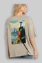 Rio De Janeiro Beige Oversize Country City Back Printed Unisex T-Shirt 100% Cotton Premium - 3