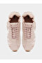 Pink Plain Satin Fitted Cuff Sneakers - 5