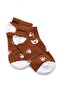 Women's Brown 6-Piece Booties Socks Set with Teddy Bear Figures - Cotton Socks Below the Ankle - 4