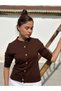 Women's Seasonal Thin Cardigan Heart Buttoned Heart Mercerized - 2