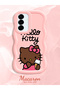 Samsung Galaxy A56 Compatible Case Camera Protector Pink Silicone Couple Phone Case Kitty Pattern - 2
