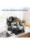2-Tier Dish Drying Rack with No Water Buildup Drainboard, Keeps Counter Dry, Large Capacity Rustproof Dish Drainer for Kitchen Countertop with Utensil Holder - 7