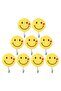 9PCS Strong Adhesive Force Hook Household Hook Cartoon Cute Wall Sticky Hook Wall Smiley Face Weight Bearing Hooks