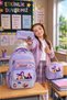 Girl's Primary School Orthopedic Set of 3 Pen Holder Lunch Bag with 3 Compartments Water Bottle - 4