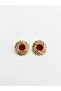 Girdap Gold Detailed Stone Earrings - 2