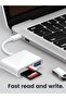 قارئ بطاقات SD 3 في 1 مع محول OTG ومنفذ USB 2.0 متوافق مع ماك بوك برو والكمبيوتر المحمول والكاميرا والهاتف المحمول - 8
